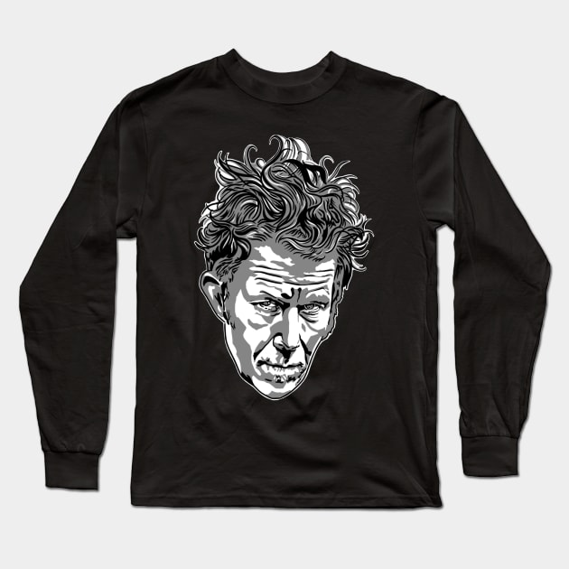 Tom waits Long Sleeve T-Shirt by JIMDOWNTATTOOS